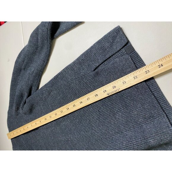 Lululemon Merino Wool Blend Crewneck Sweater size 4 Gray Ribbed Knit Pullover - Picture 7 of 16